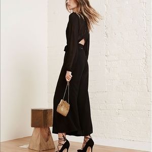 Reformation Black Felice Romper/Jumpsuit